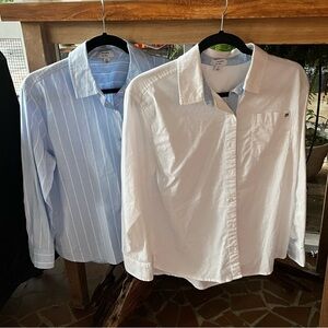 Crown & Ivy Shirts. Two cotton button up shirts. Size PS